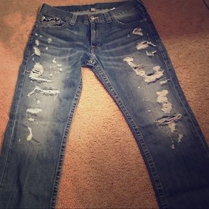 True Religion Destructed Denim
